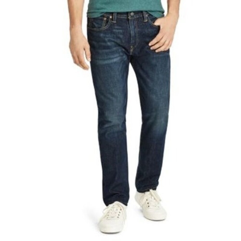 Polo by Ralph Lauren Mens 48X30 Hampton Relaxed Straight-Leg Jeans Denim NEW